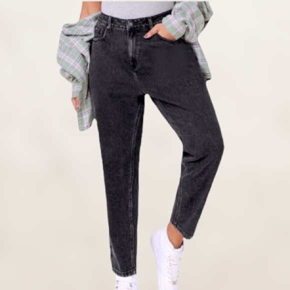 Vintage SkyDyed Denim Black Relaxed Fit Jeans - Picture 1 of 12